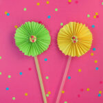 Paper Accordion Flowers for ages 4 and 5